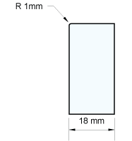 1mm Edge Profile