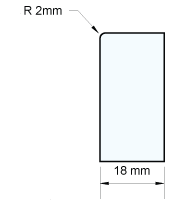 2mm Edge Profile