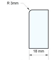 3mm Edge Profile